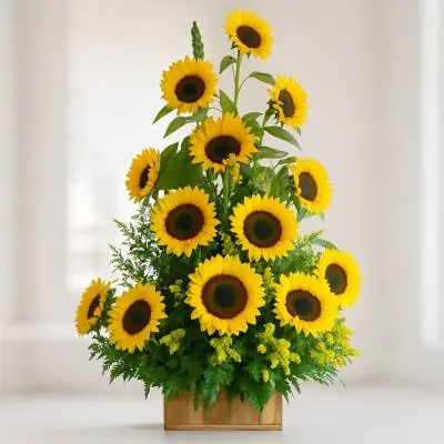 Arreglo con Girasoles Radiante